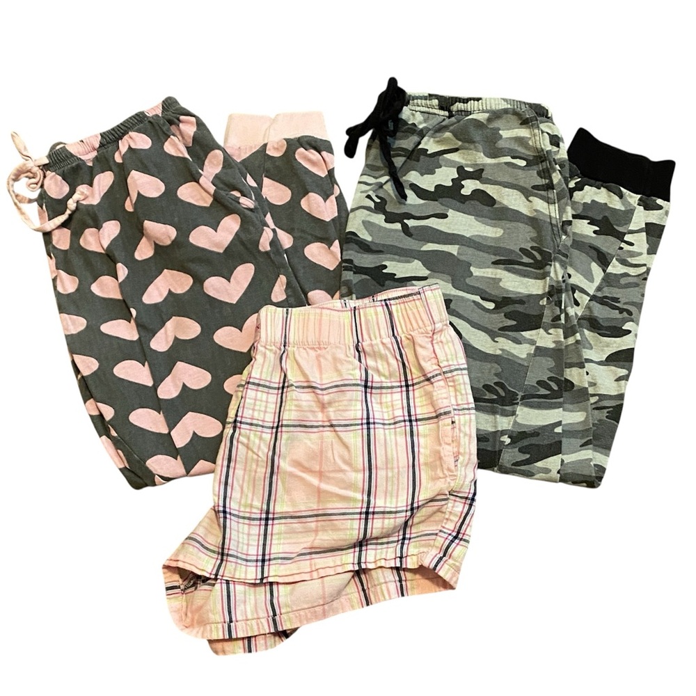 Pajama Bottoms Bundle Lot Pants Shorts Small